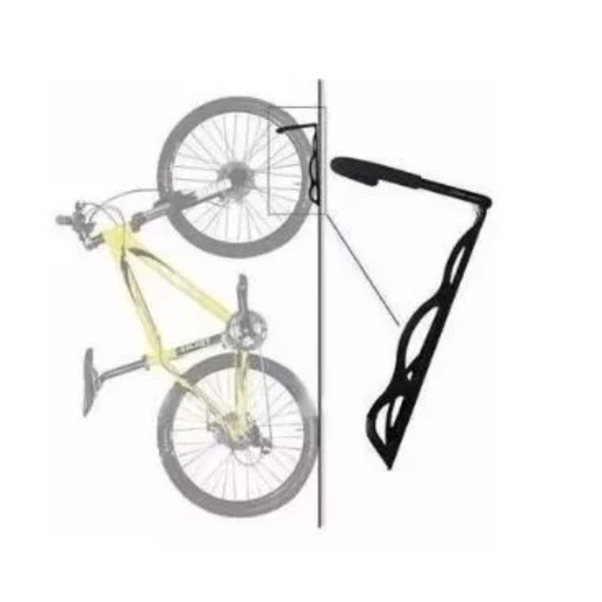ESHOPANGIE - Pack 3 Gancho Para Bicicletas Soporte Muro