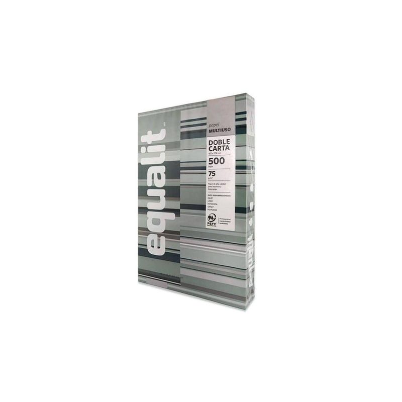 EQUALIT - Papel fotocopia Equalit carta 500 hjs