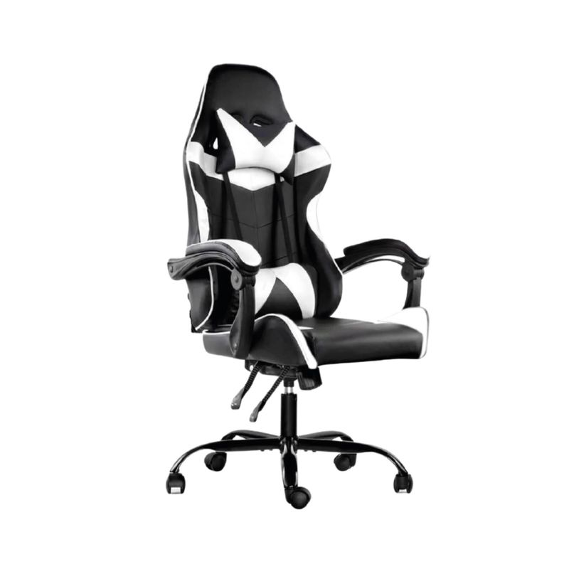 LUMAX - Silla Gamer Lumax Reclinable y Elevable Blanco