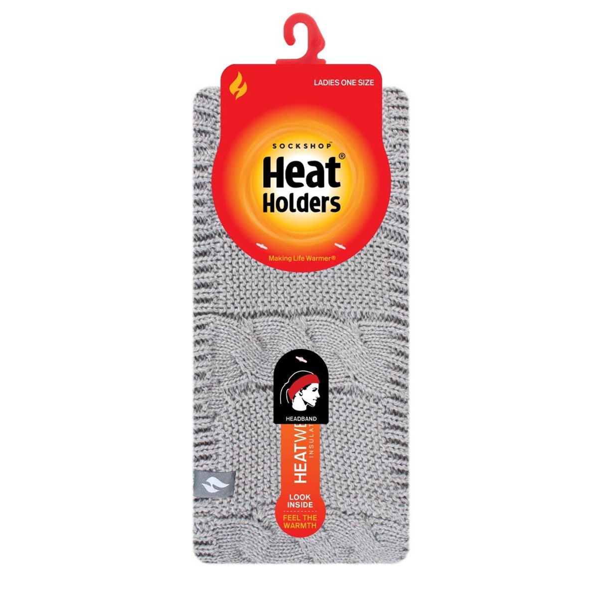HEAT HOLDERS - Cintillo HeadBand Gris Claro Heat Holders