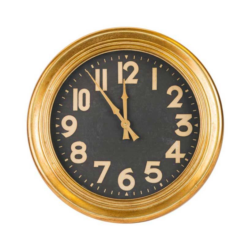 GENERICO - RELOJ PARED 50X50X7CM DORADO BIGHOUSE-MIMBRAL