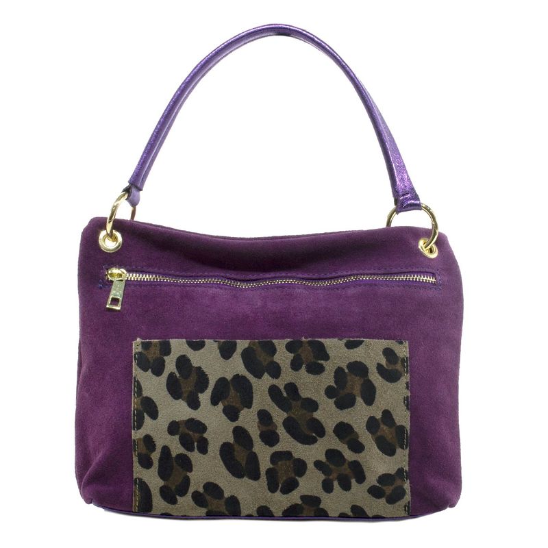 MAILEA - Cartera reno bolsillo leo para mujer morado