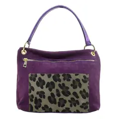MAILEA - Cartera reno bolsillo leo para mujer morado
