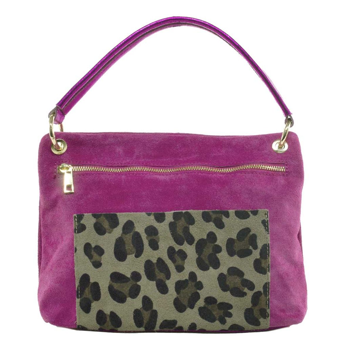 MAILEA - Cartera reno bolsillo leo para mujer fucsia