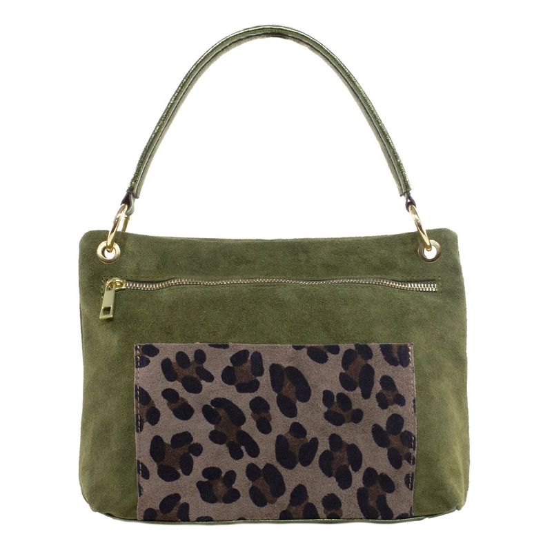 MAILEA - Cartera reno bolsillo leo para mujer verde