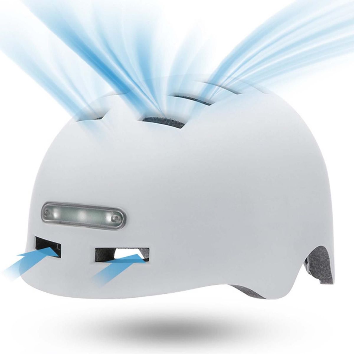 SUNNYLIFE - Casco Con Luz Para SCOOTER BICICLETA - BLANCO M