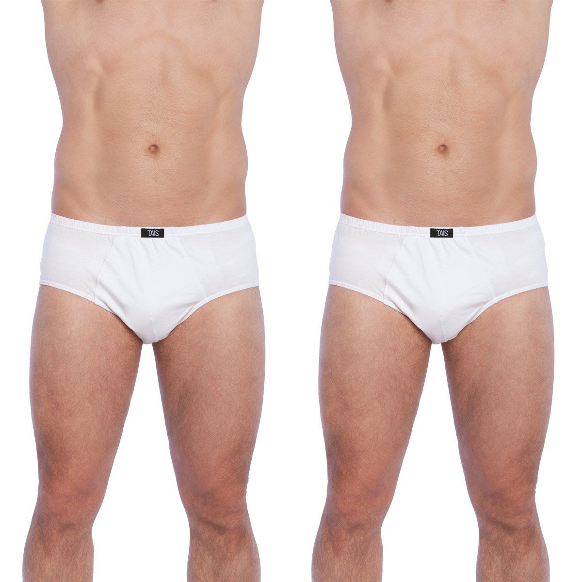 TAIS - Slip Clásico Bi-Pack Blanco Tais