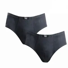TAIS - Slip Liso Bi-Pack Gris