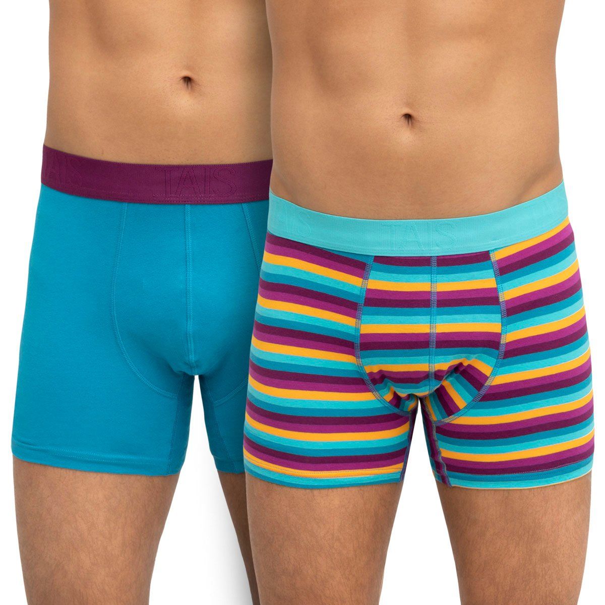 TAIS - Bóxer Elastico Bi-Pack Turquesa Tais