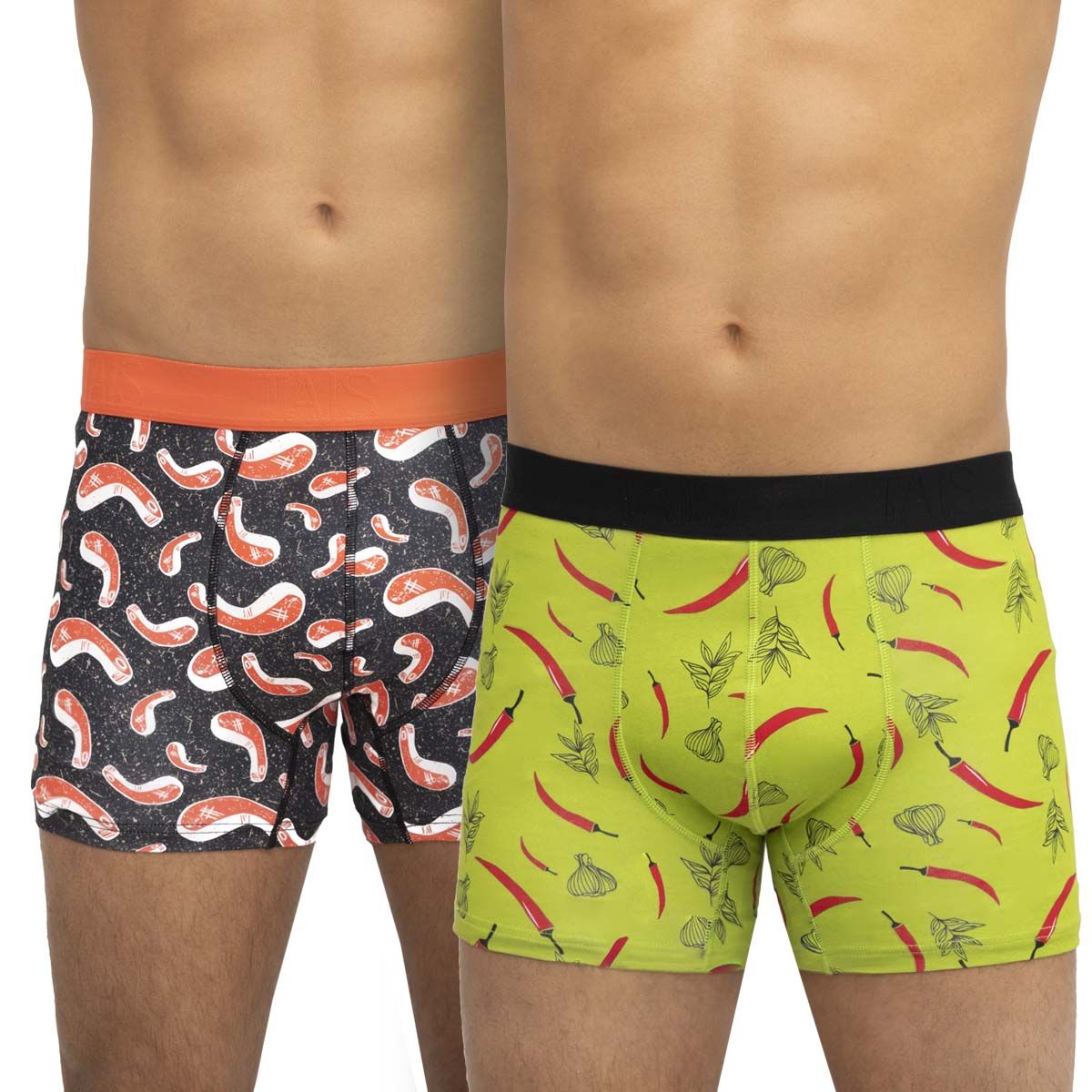 TAIS - Bóxer Iconos Bi-Pack Negro Tais