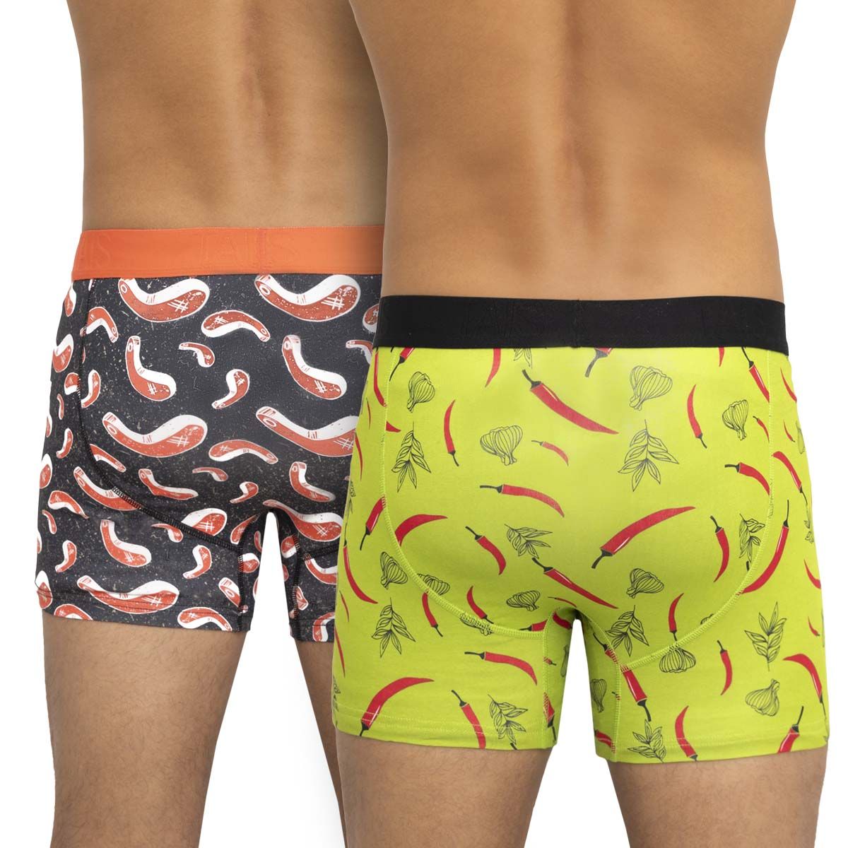 TAIS - Bóxer Iconos Bi-Pack Negro Tais