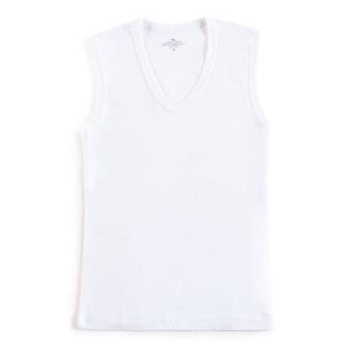 Imagen 1 del producto Camiseta Algodón Sin Manga Blanco