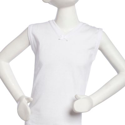 Imagen 2 del producto Camiseta Algodón Sin Manga Blanco