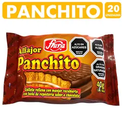 GENERICO - Alfajor Panchito Relleno De Manjar - Frunacaja Con 20uni