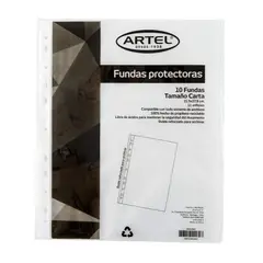 ARTEL - Fundas Protectora Carta 10 Unidades