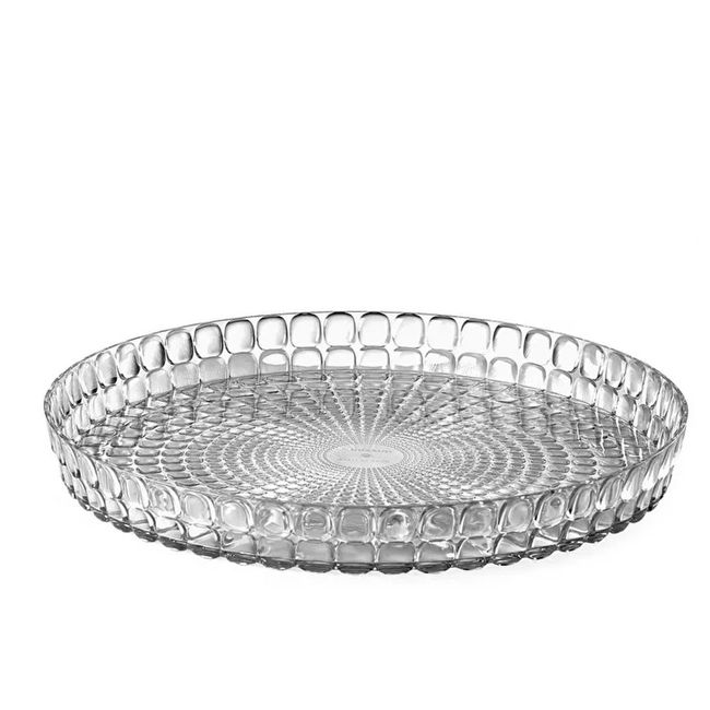 GUZZINI - Bandeja Tiffany Gris Cielo 36cms.