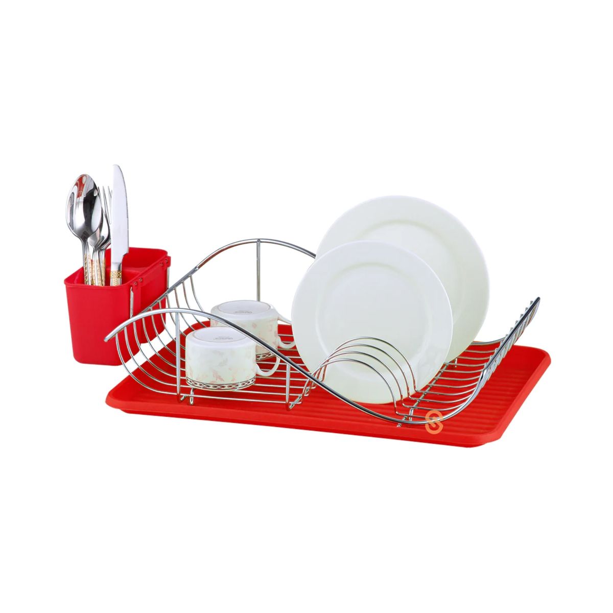 DORAL - Secaplatos Con Bandeja De Goteo Arizona Rojo - Shopyclick