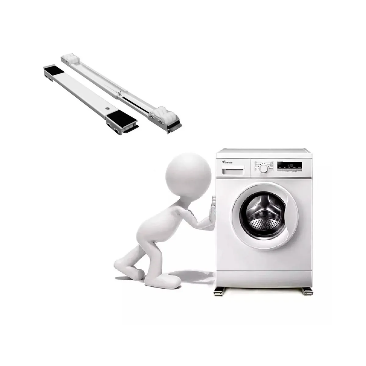 GENERICO - Base Con Ruedas Para Refrigerador Y Lavadora 300kg