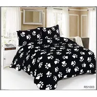 Cubrecama de Invierno Plush con Chiporro 2 Plaza Negro de Patas