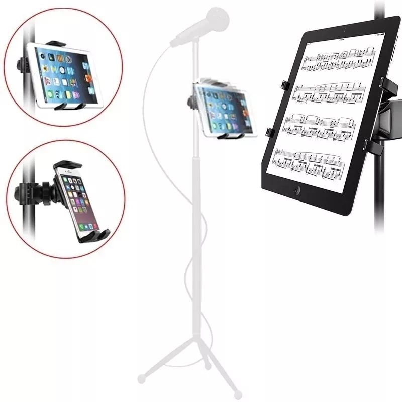 KUANGYE - Soporte De iPad O Tablet Para Stand Atril De Micrófono Mc