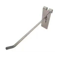 GENERICO - Pack 20 Ganchos Metal Cromado Exhibidor Malla 25cm Venzhop…