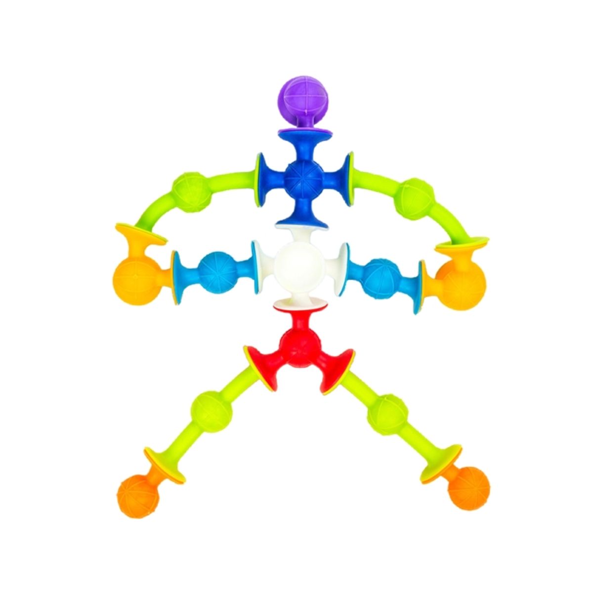 KUANGYE - Juguete De Succión De Bloques De Silicona Para Niños 33 Pcs