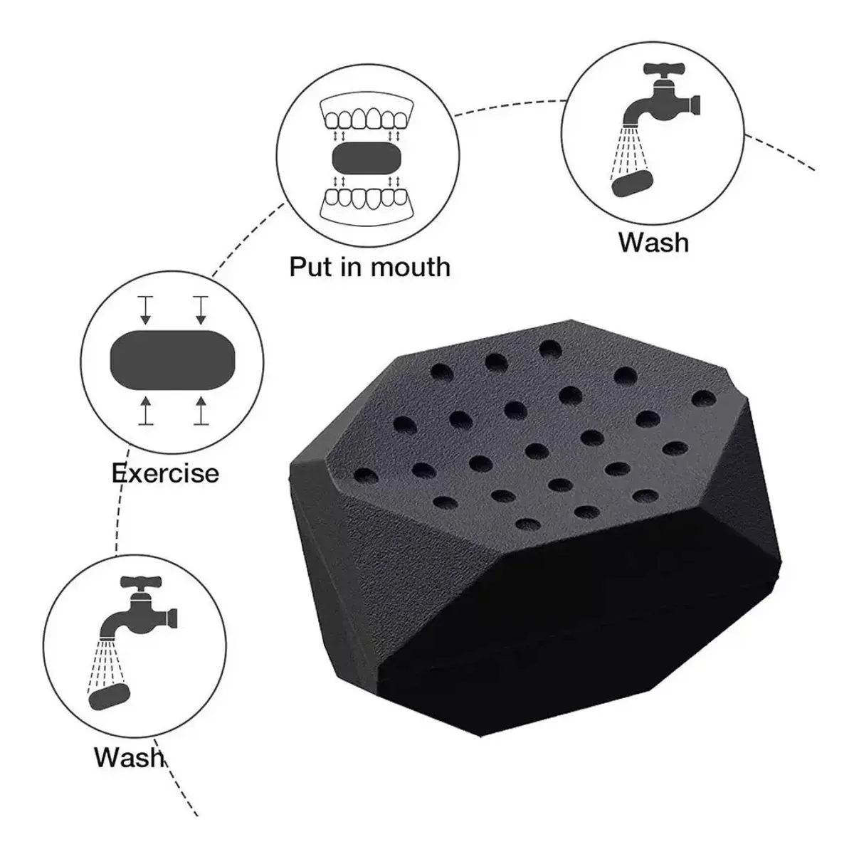 KUANGYE - Par Ejercitador Mandíbula Jawline Facial Cuello