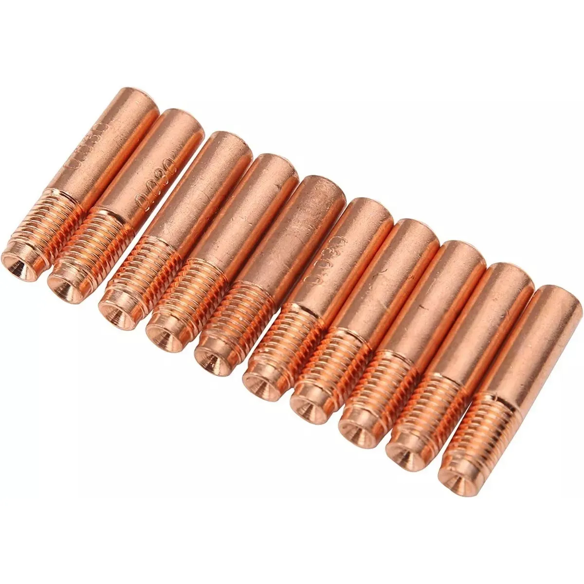 KUANGYE - Juego 10 Boquillas Mig 0.8mm Para Soldar Microalambre
