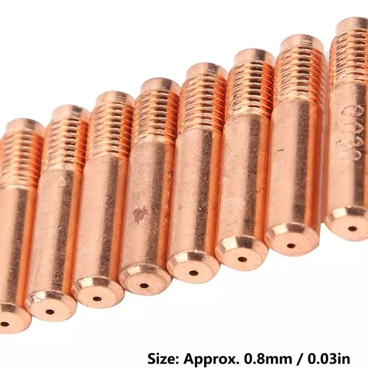 KUANGYE - Juego 10 Boquillas Mig 0.8mm Para Soldar Microalambre