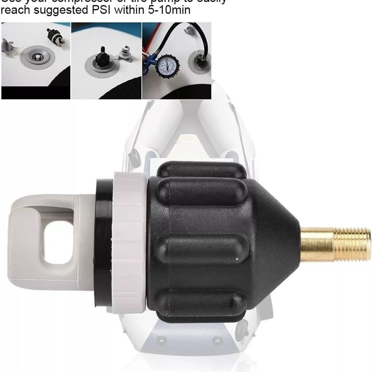 KUANGYE - Adaptador Valvula De Inflado Bote Kayak Tabla De Sup Canoa