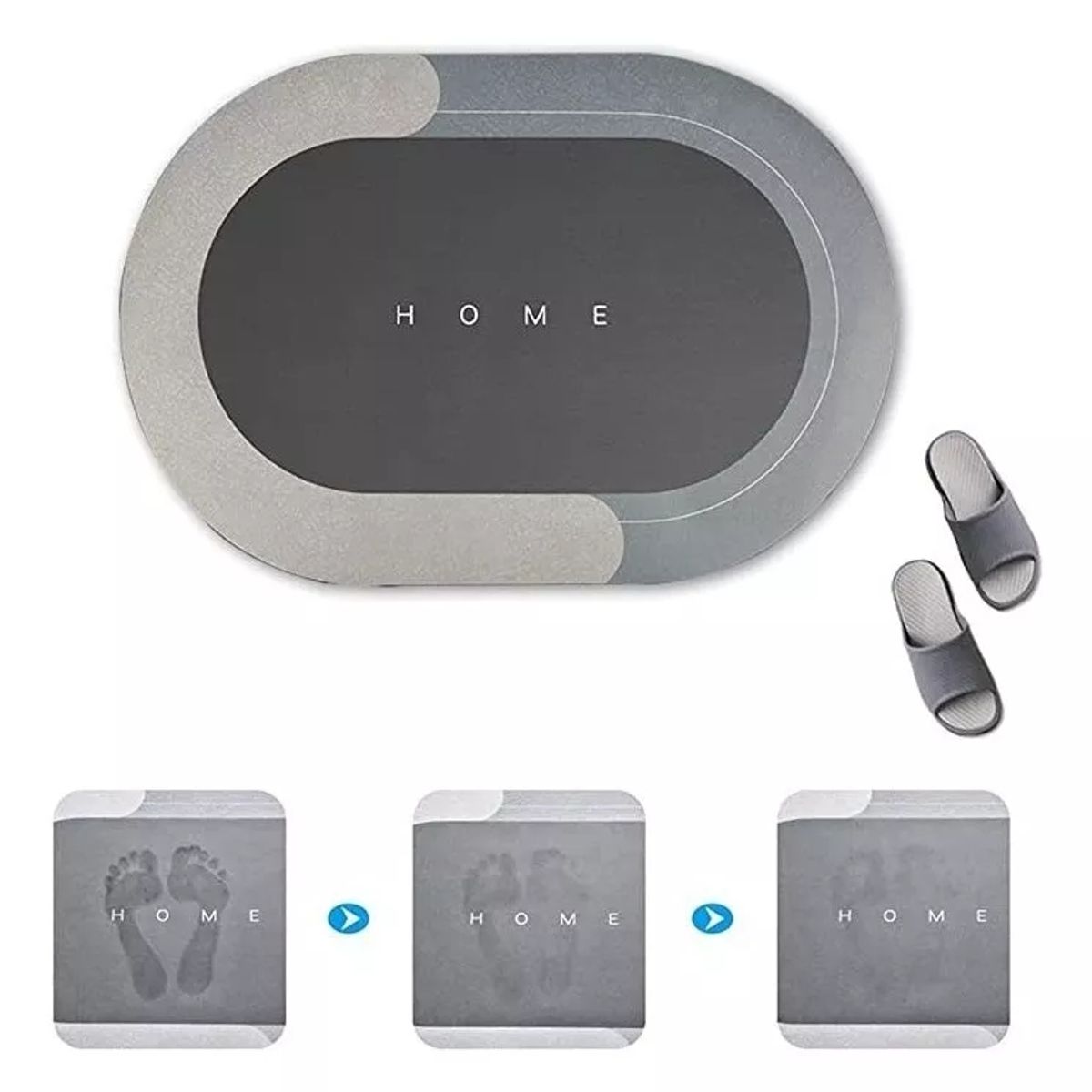 KUANGYE - Alfombra De Baño Super Absorbente De Secado Rapido Diseños