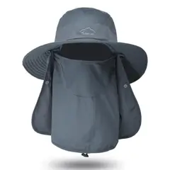 KUANGYE - Sombrero Para El Sol Gorra Con Protección Para Cuello Y Cara
