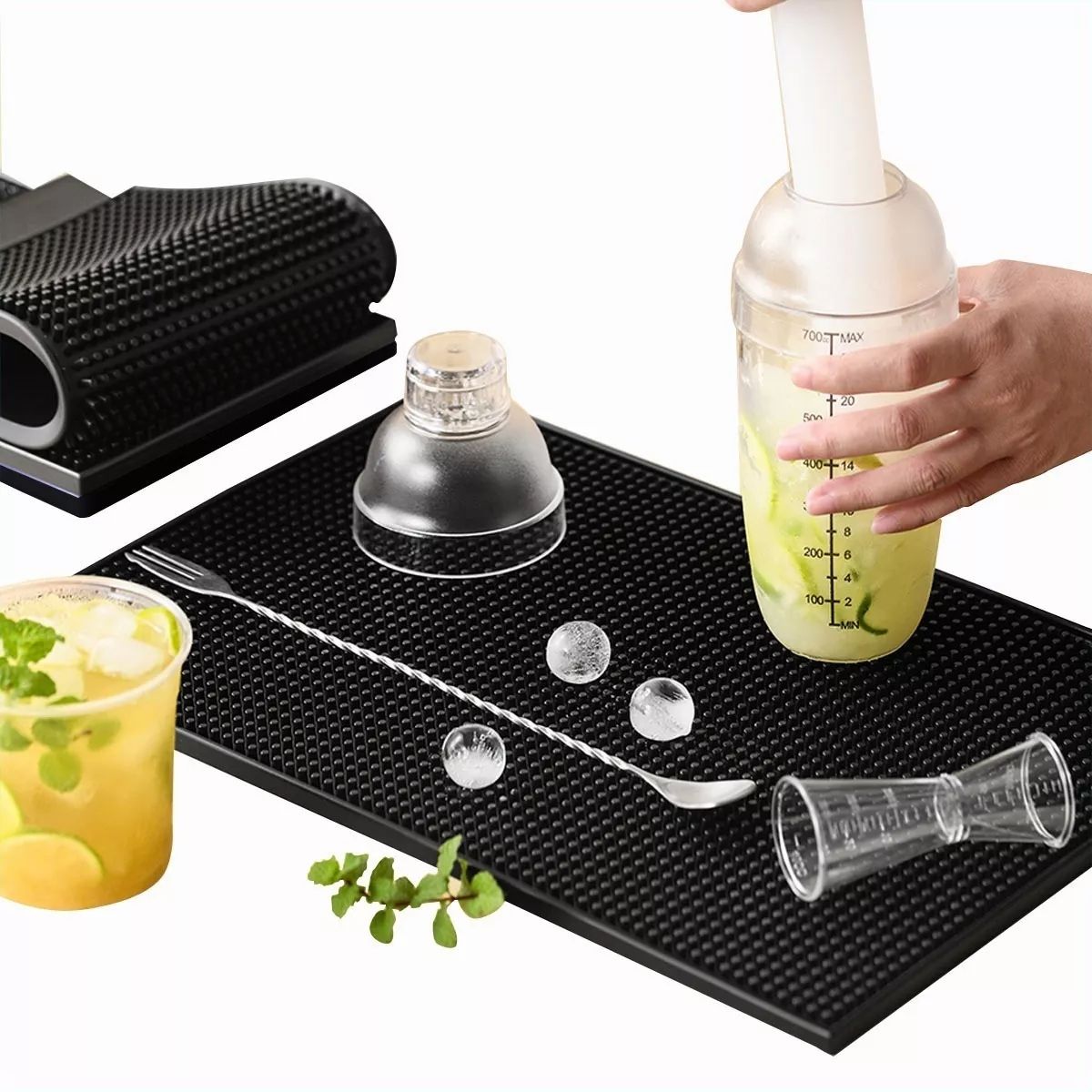 KUANGYE - Tapete Para Bar Grande 45 X 30cm Barra Escurridor Barman