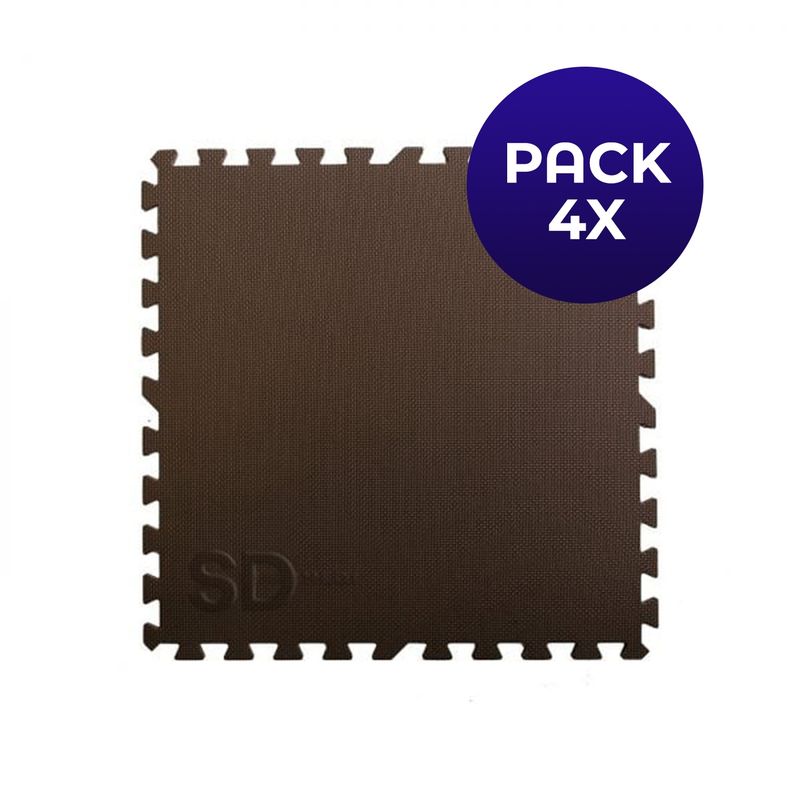 SDFIT - Pack 4x Tatami 60 cm x 60 cm x 1 cm marrón…