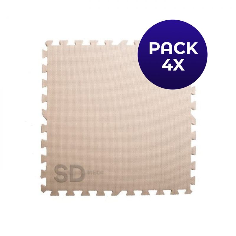SDFIT - Pack 4x Tatami 60 cm x 60 cm x 1 cm marrón claro…