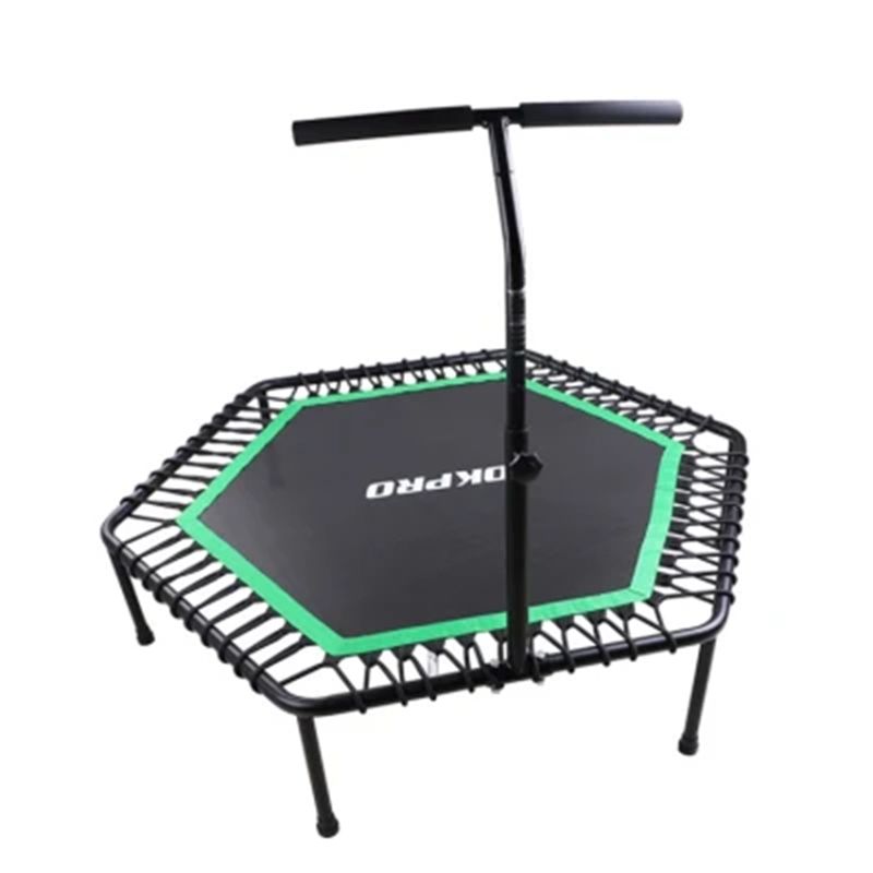 SDFIT - Trampolin Hexagonal con Soporte 130 cm OK0068B Verde / Negro…