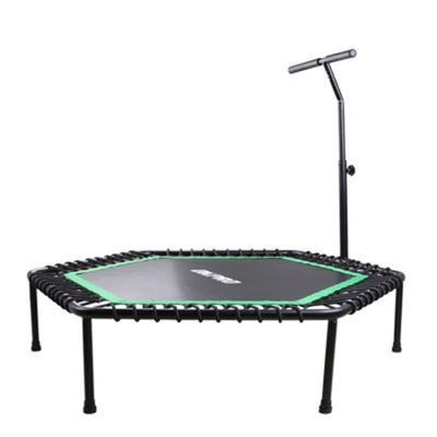 Imagen 2 del producto Trampolin Hexagonal con Soporte 130 cm OK0068B Verde / Negro…