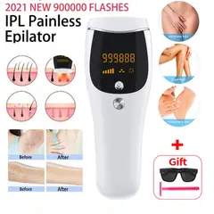 PUREPOWER - Depiladora Permanente Láser 990000 Flashes Facial Y Corpora-Blanco-