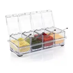 GENERICO - Caja Organizador Condimentos De 4 Piezas Para Cocina