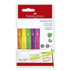 FABER-CASTELL - DESTACADOR TEXTLINER PLUS X5 COLORES NEÓN