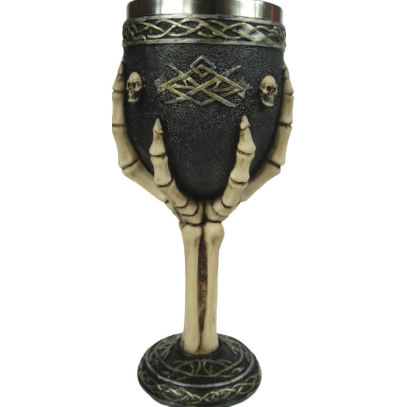 GENERICO - Copa Gótica Para Vino Vaso De Diseño De Mano De Esqueleto…