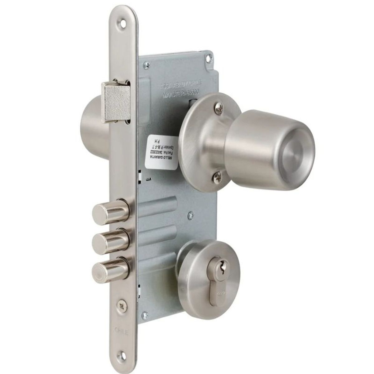 POLI - Cerradura Embutida Poli Urbano B60 Oficina Inoxidable