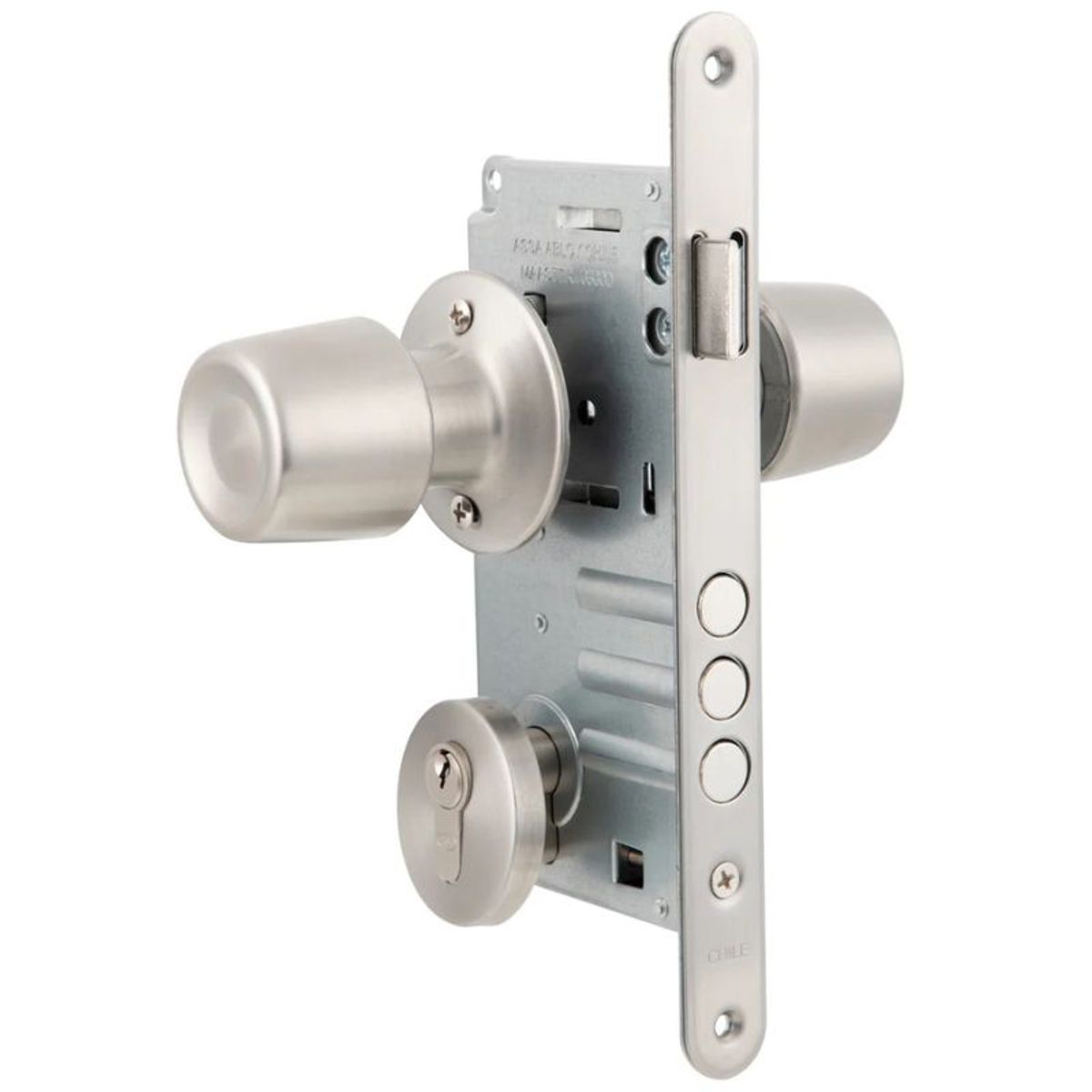 POLI - Cerradura Embutida Poli Urbano B60 Oficina Inoxidable