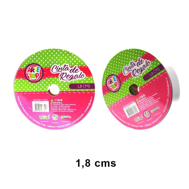 GENERICO - Rollo de cinta de regalo 18cm Plateada…