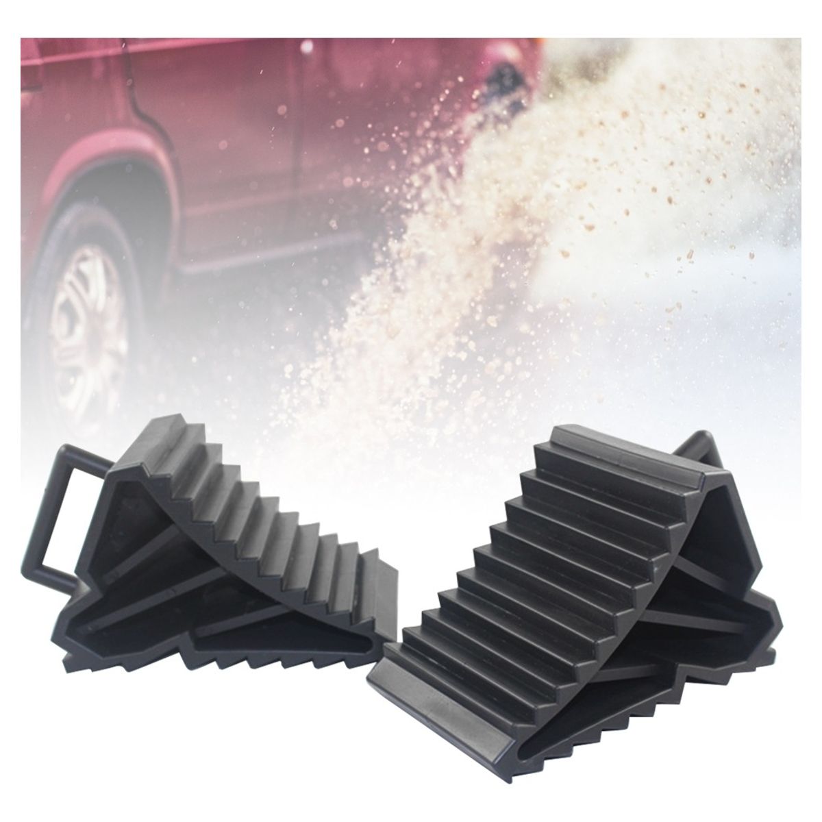 GENERICO - X2 Cuñas Antideslizante Para Auto Camioneta Abs