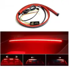 GENERICO - Tercera Luz Led Tira Freno Flexible 1 Metro Universal Auto
