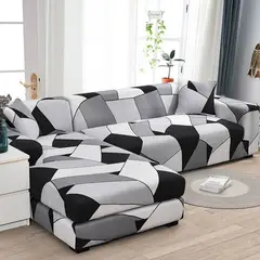 GENERICO - FUNDA PAR SILLON TIPO L, MODULAR SECCIONAL ELASTIZADA DISEÑO NEUTRO…