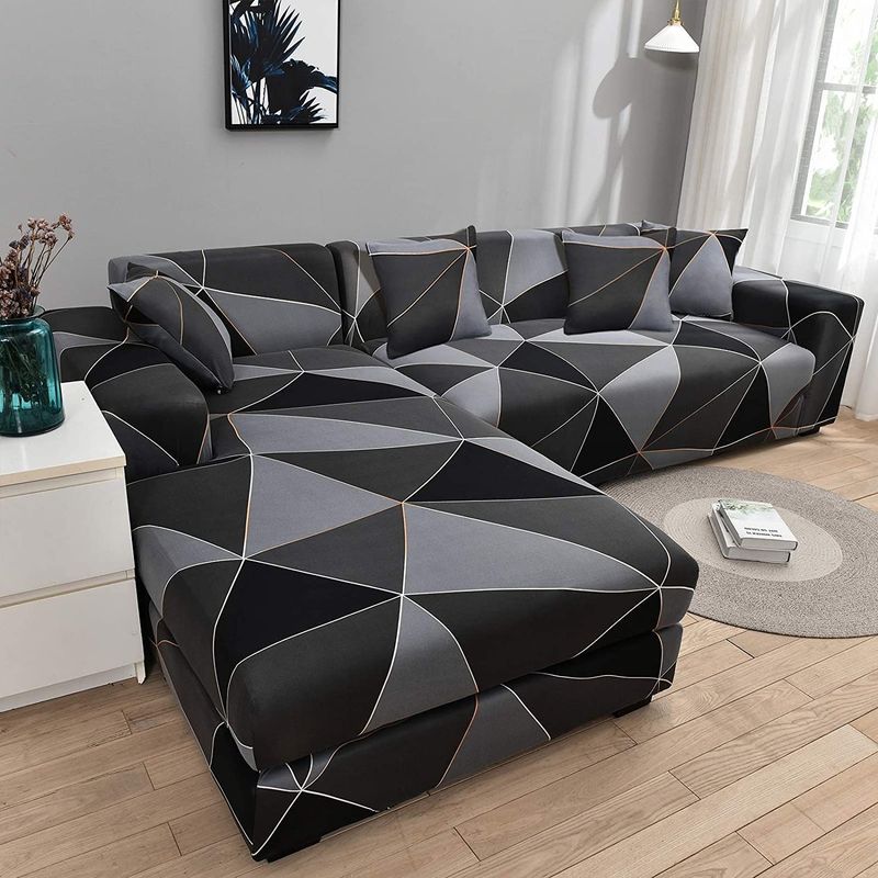 GENERICO - FUNDA PARA SILLON TIPO L MODULAR ELASTIZADA NEUTRALCOMBINABLE…