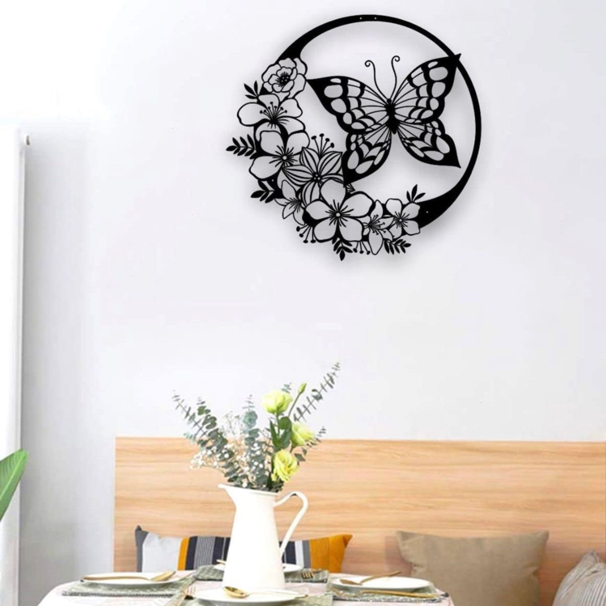 GENERICO - Cuadro Decorativo  Mariposas Artesanal en madera mdf 3mm