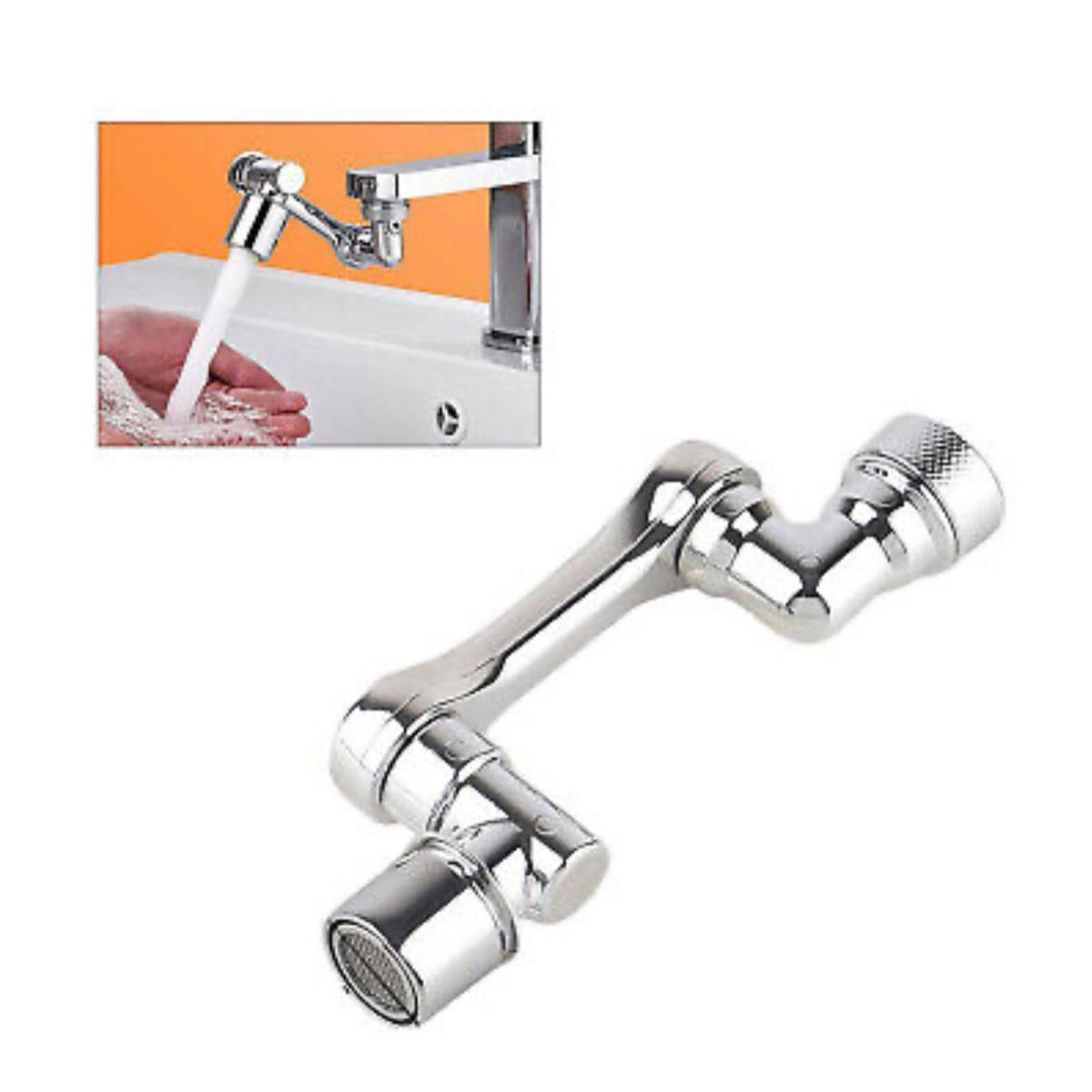 GENERICO - Grifo llave cocina agua adaptador llave lavaplatos 1080º